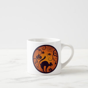 Kattspindlar och fladdermus espressomugg