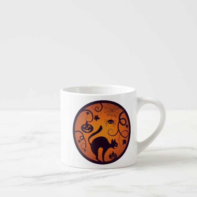 Kattspindlar och fladdermus espressomugg (Höger)