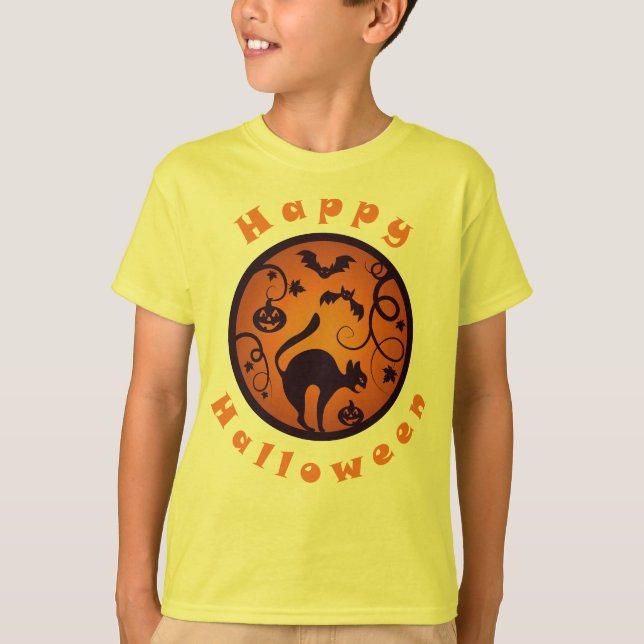 Kattspindlar och fladdermus t shirt (Framsida)