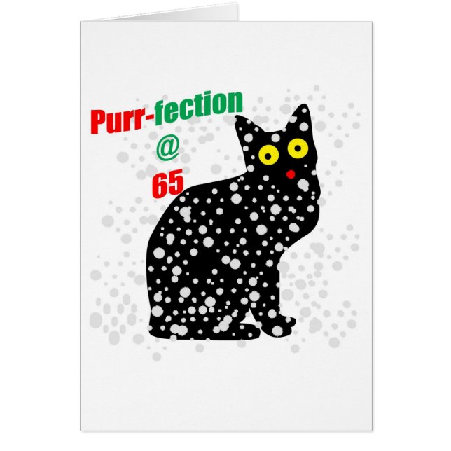 KattSpinnande-fection för snö 65 Hälsningskort (Framsidan)
