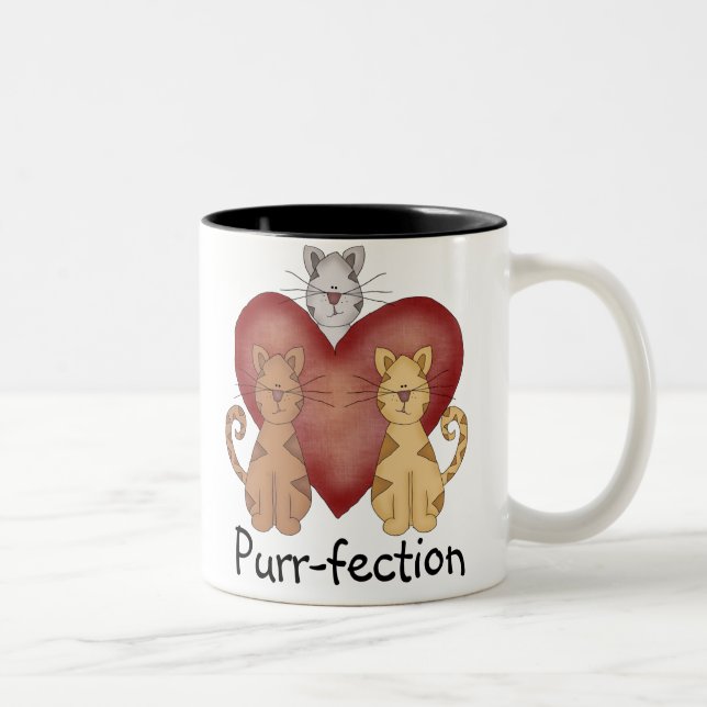 KattSpinnande-fection Två-Tonad Mugg (Höger)