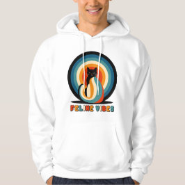 Kattstämning Retro Kattdesign Hoodie