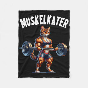Kattstångsdesign för kroppsbyggare Bodybuilding Fleecefilt