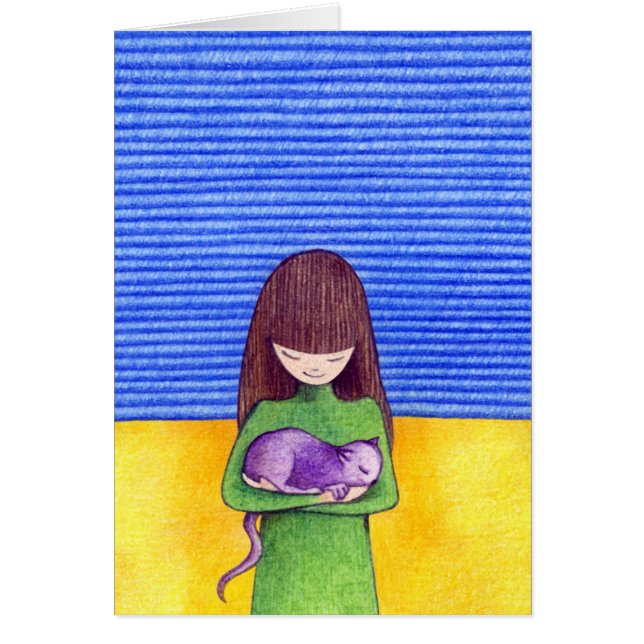 Kattstångskort Hälsningskort (Framsidan)