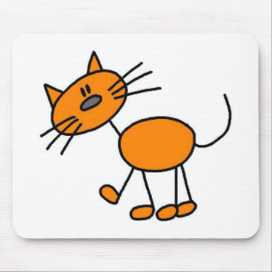 Kattstick figur Mousepad Musmatta