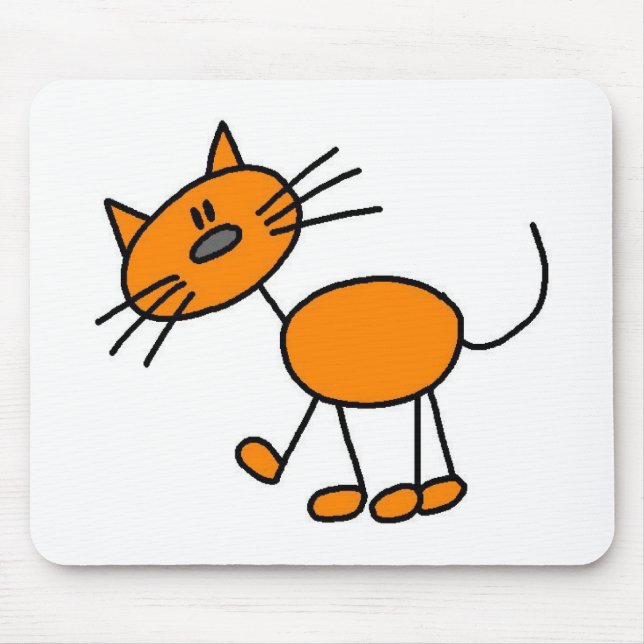 Kattstick figur Mousepad Musmatta (Framsidan)