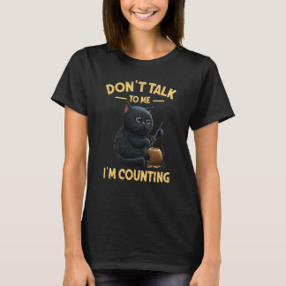 Kattstickar Prata Inte Med Mig Jag Räknar Stickni T Shirt
