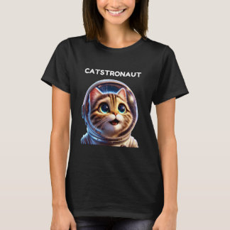 Kattstronaut, Katt Astronaut, Rymdkatt, Roligt Pla T Shirt