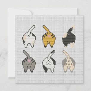 Kattstumma. Grund! Julkort