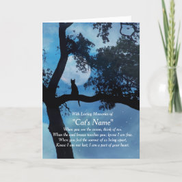 Kattsympati anpassat namnsymbolkort kort