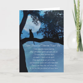 Kattsympati med Andlig Dikt Kort