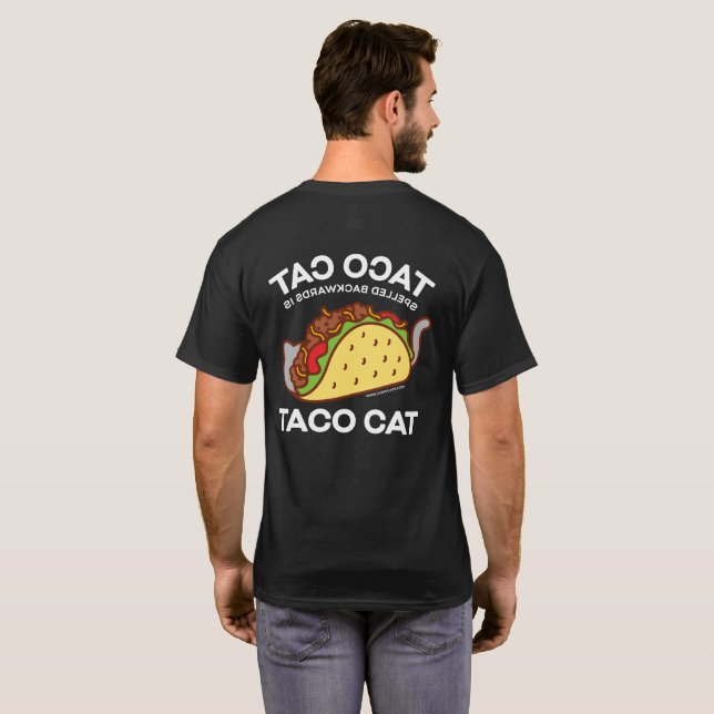 KattT-tröja - TACOKATTEN som tillbaka stavas, är… T Shirt (Hel baksida)