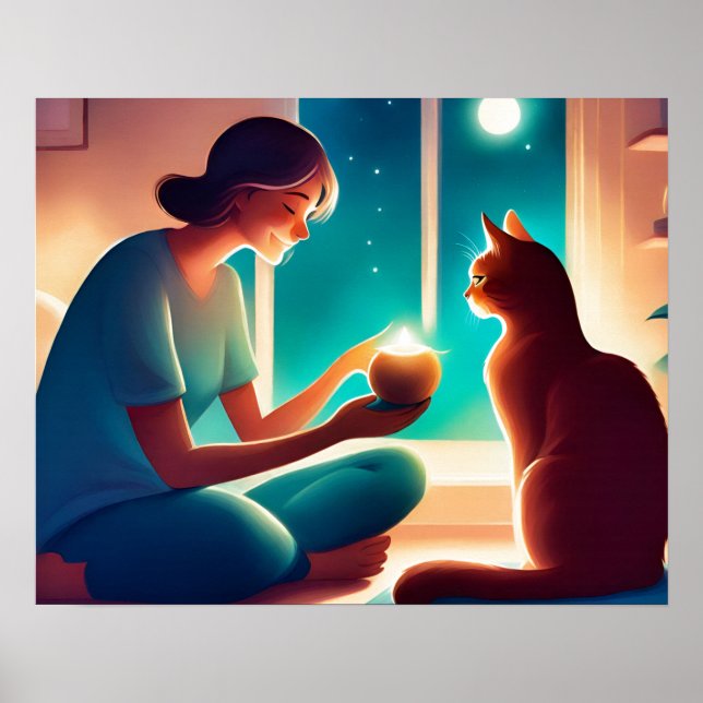kattterapeut poster (Framsidan)