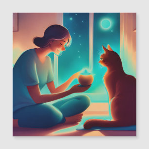kattterapi - magnetkort
