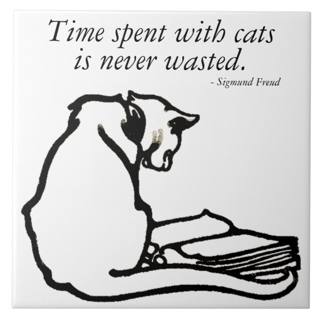 KattTime citationstecken Kakelplatta (Framsidan)