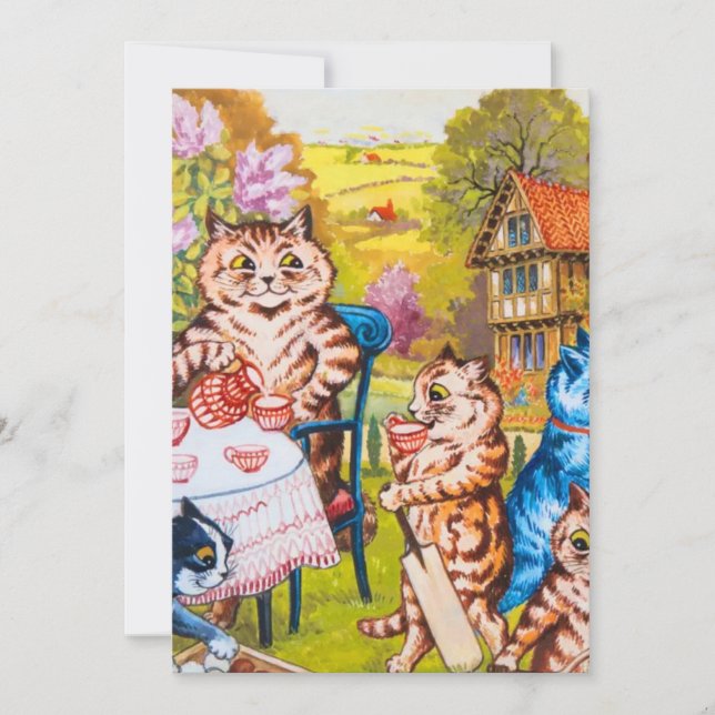Kattträdgårdsfest Inbjudningar (Framsida)