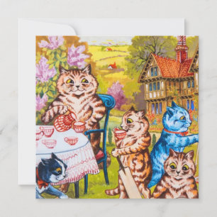 Kattträdgårdsfest Inbjudningar