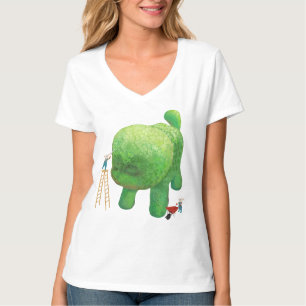 Kattträdgårdsmästare och Grönt Djur Bush T Shirt