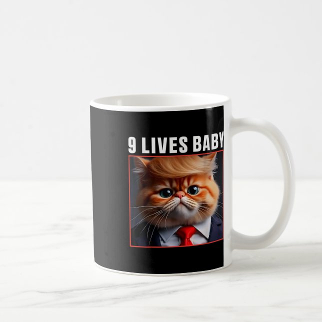 Katttrast 9 lever i Baby _1 Kaffemugg (Höger)