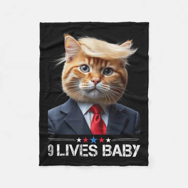 Katttrast 9 lever i Baby _2 Fleecefilt (Framsidan)