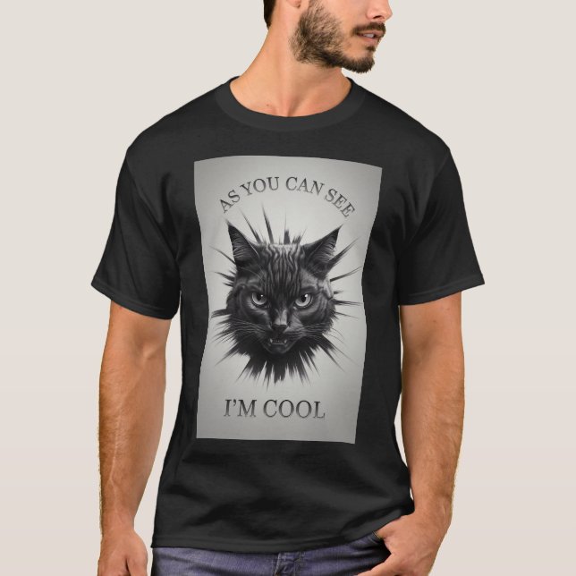 katttröja t shirt (Framsida)