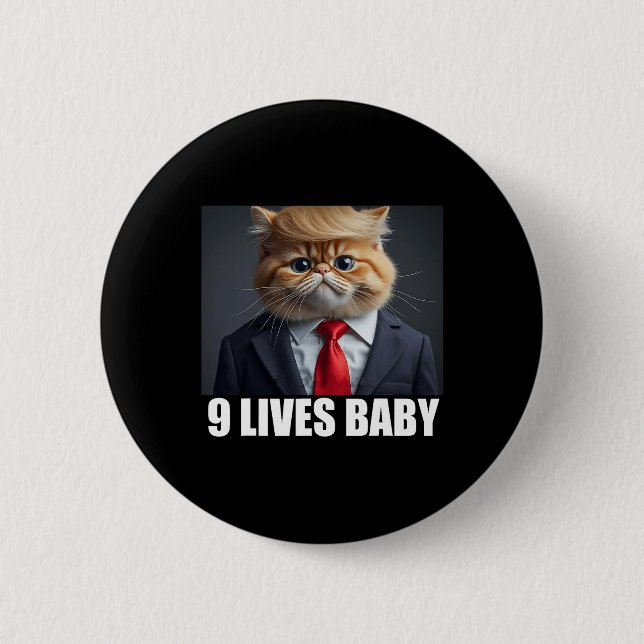 Katttrump 9 Lives Ba1 Knapp (Framsida)