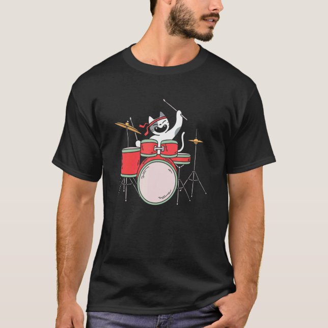 Katttrumslagare T Shirt (Framsida)