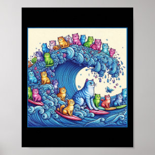 Katttvåg för Kamala Funny Cat Dam 1 Poster