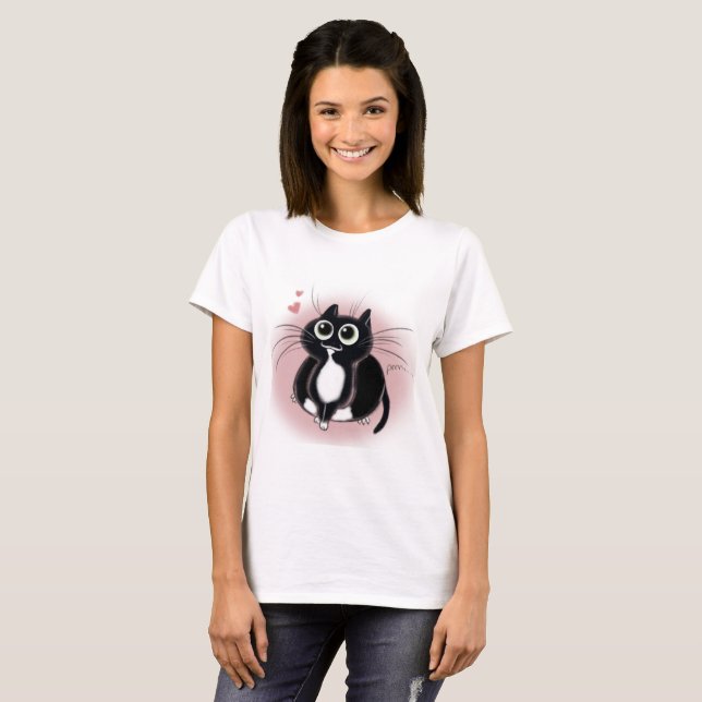 Kattungar älskar dig! tee (Hel framsida)