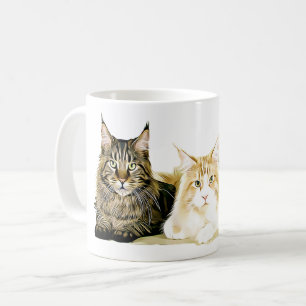 Kattungar för Maine Coonkatter, modern mugg för