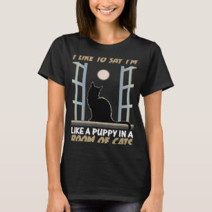 kattungar hangovervalp i ett rum med katt t shirt