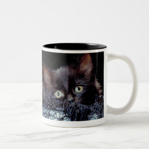 Kattungar i behållare Två-Tonad mugg