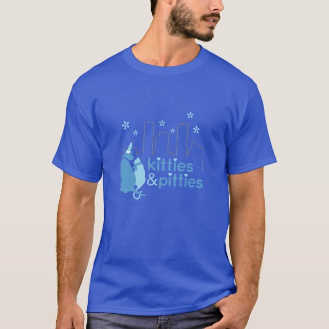 Kattungar & Pitties - vinterskjorta Tee Shirt (Framsida)