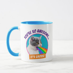 Kattungar upp regnbåge mugg