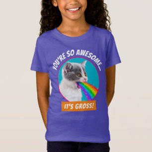 Kattungar upp regnbåge t shirt