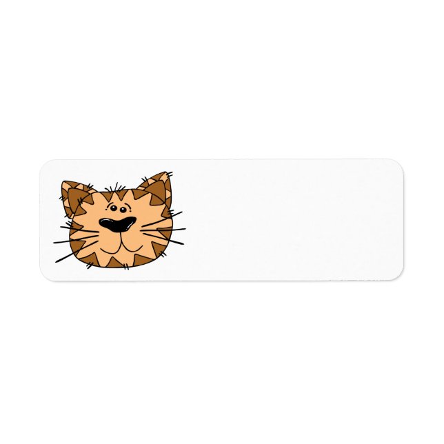 Kattunge-adressetikett Returadress Etikett (Framsidan)