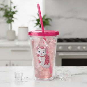 Kattunge Akryltumlare Take Away Mugg