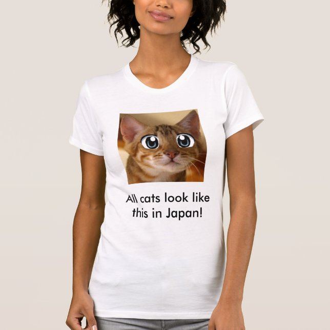 kattunge alla katter ser likt denna i Japan! Tee Shirt (Framsida)