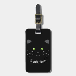 Kattunge Ansikte Bagagebricka