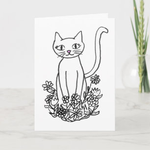 Kattunge är Sitta Söt Kort