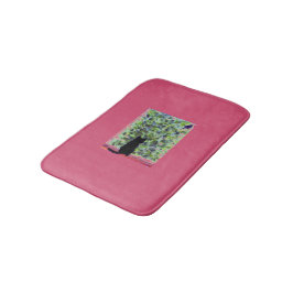 Kattunge Art Black Cat Anpassningsbar Färg Badrumsmatta