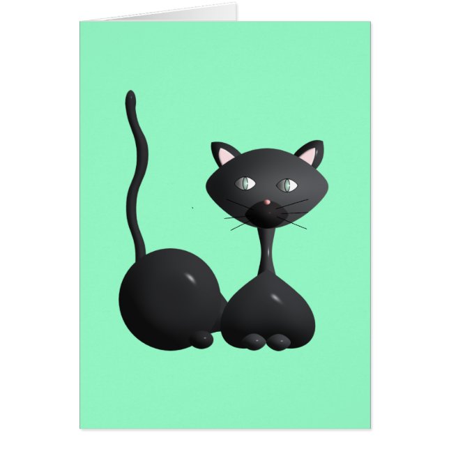 Kattunge-avslappning på grönten OBS kort (Framsidan)