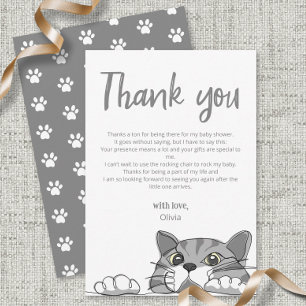 Kattunge Baby Shower Gender Neutral tack Kort