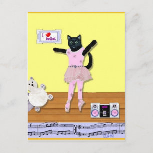 Kattunge Ballet Postkort Vykort