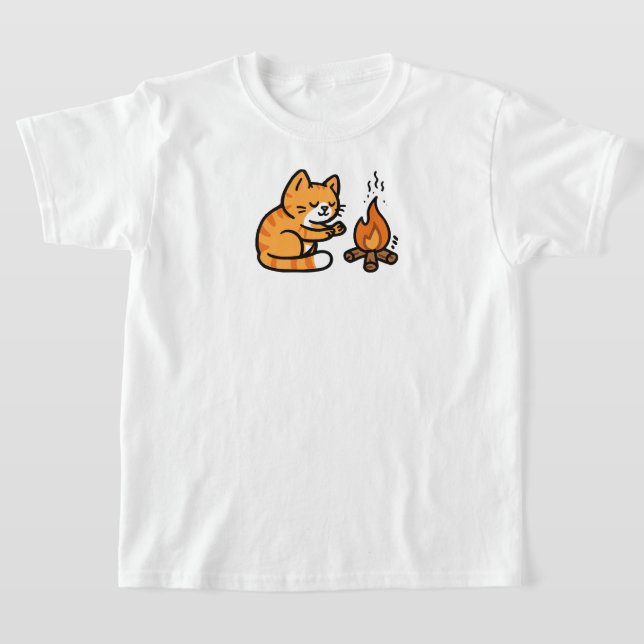 Kattunge bålplats t shirt (Laydown)