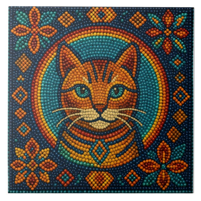 Kattunge Bead Design Kakelplatta (Framsidan)