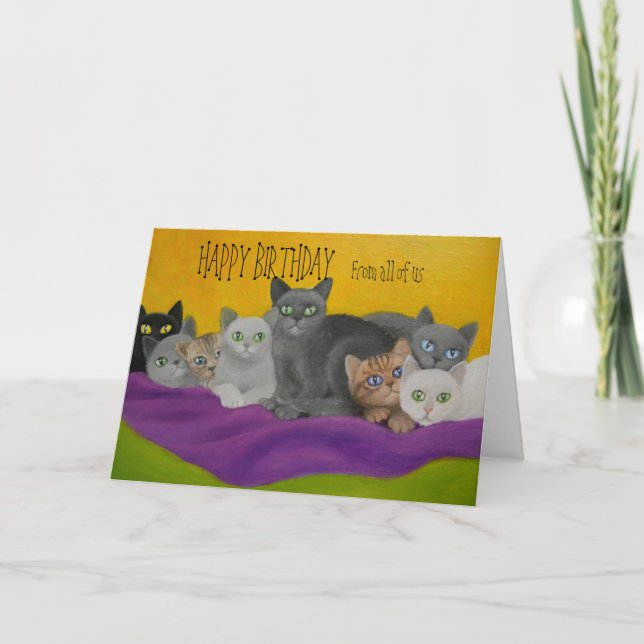 KATTUNGE BIRTHDAY-KORT KORT (Framsida)