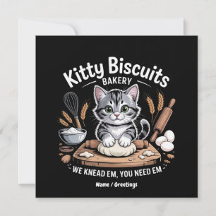 Kattunge-biscuber vi vet att du behöver eM kute Inbjudningar