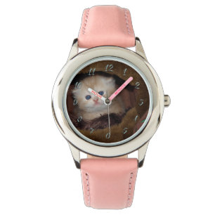 Kattunge blå öga armbandsur