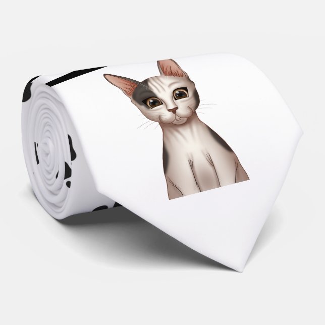 Kattunge & Black Tassar Necktie Slips (Rullad)